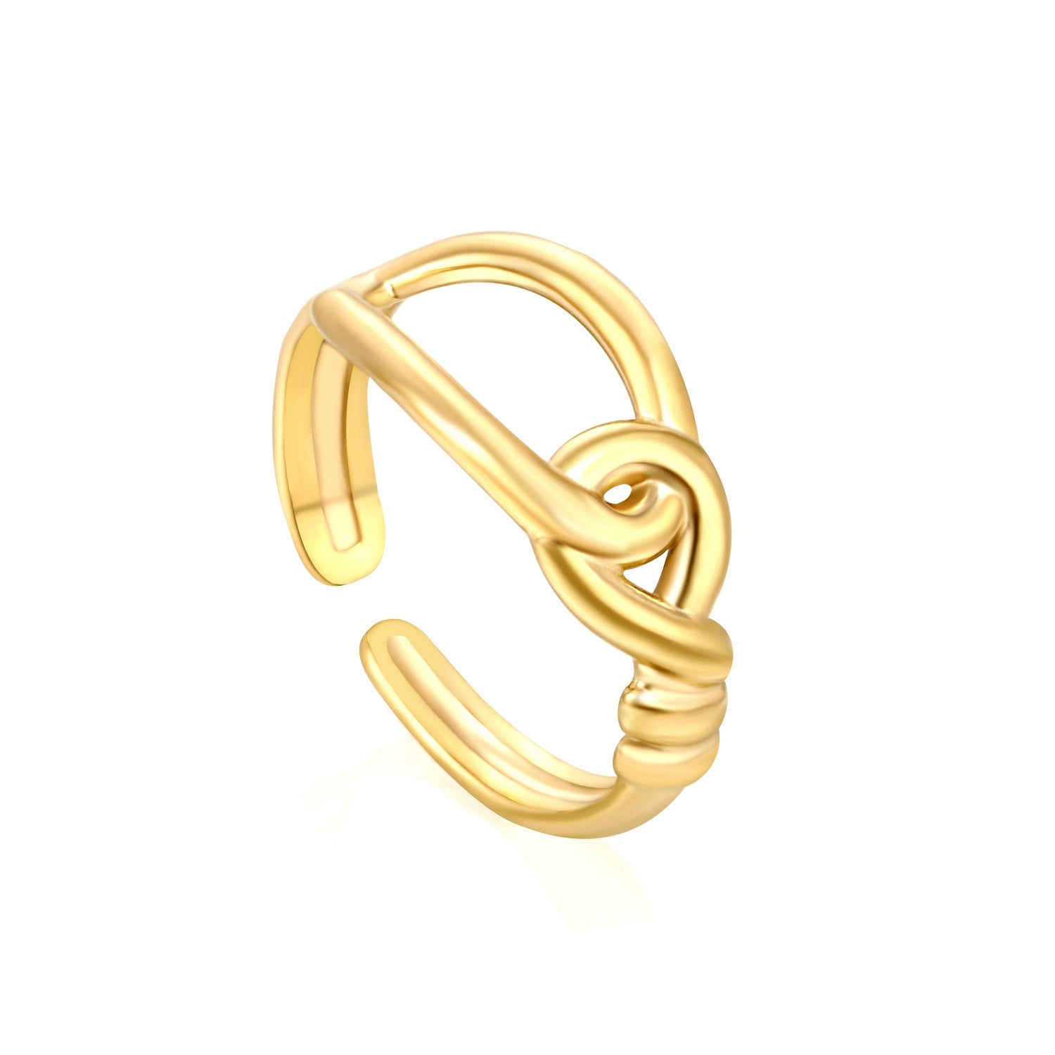 Chain Link Open Ring - Stainless Steel Punk Edgy Design asonjewelry